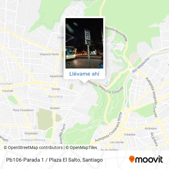 Mapa de Pb106-Parada 1 / Plaza El Salto