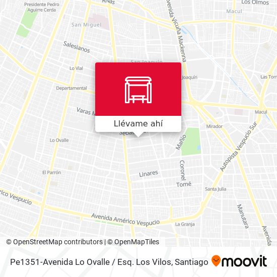 Mapa de Pe1351-Avenida Lo Ovalle / Esq. Los Vilos