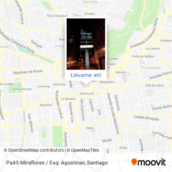 Mapa de Pa43-Miraflores / Esq. Agustinas