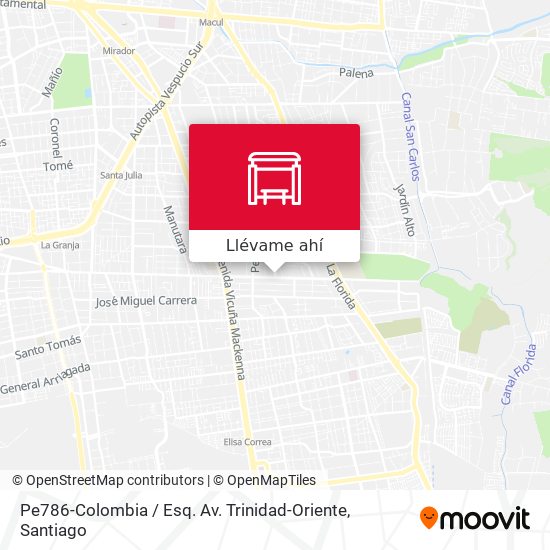 Mapa de Pe786-Colombia / Esq. Av. Trinidad-Oriente