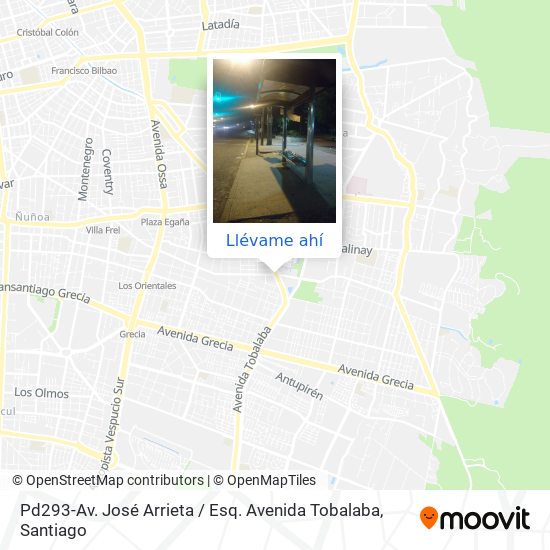 Mapa de Pd293-Av. José Arrieta / Esq. Avenida Tobalaba