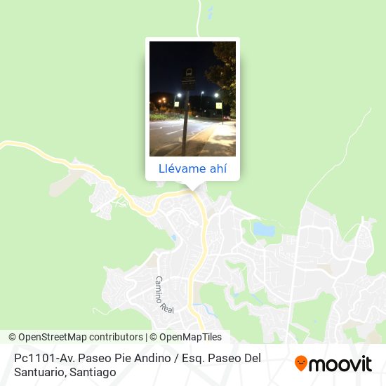 Mapa de Pc1101-Av. Paseo Pie Andino / Esq. Paseo Del Santuario