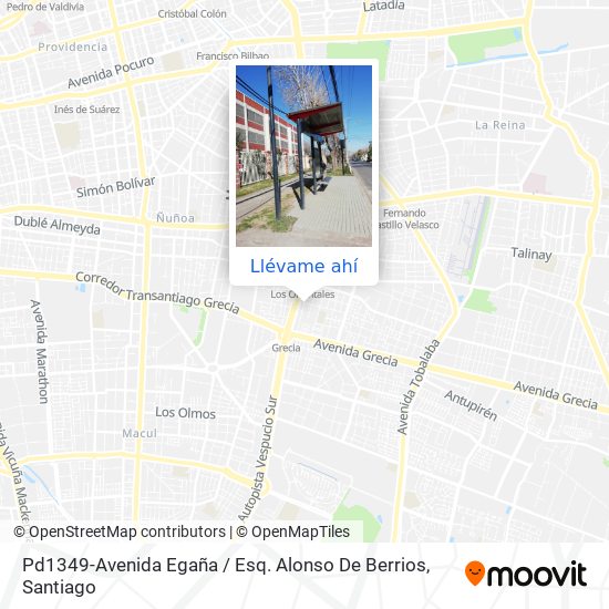 Mapa de Pd1349-Avenida Egaña / Esq. Alonso De Berrios