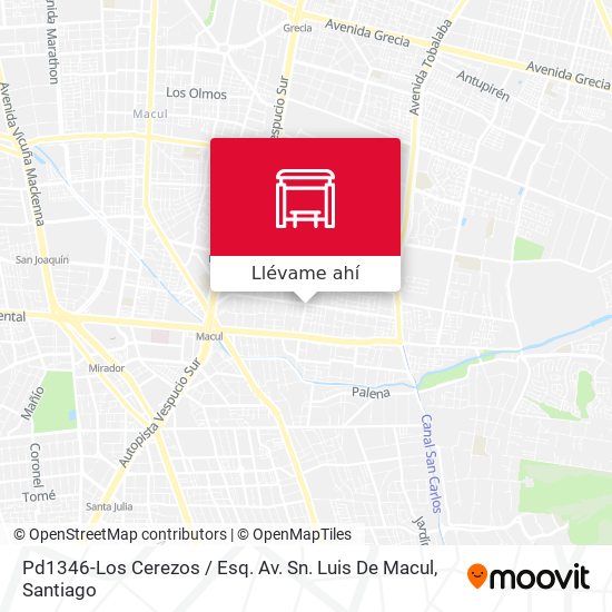Mapa de Pd1346-Los Cerezos / Esq. Av. Sn. Luis De Macul