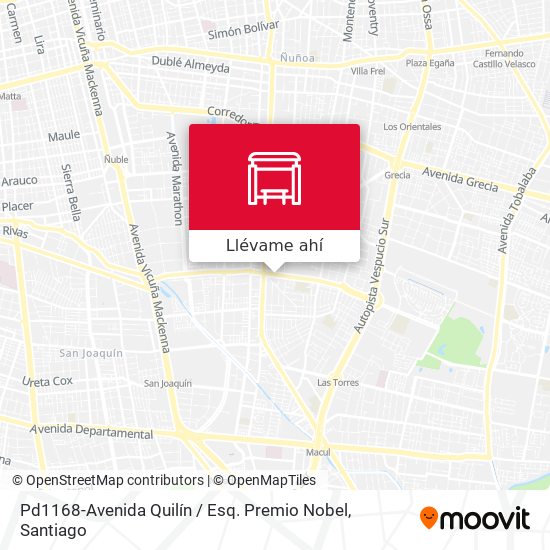 Mapa de Pd1168-Avenida Quilín / Esq. Premio Nobel