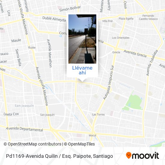 Mapa de Pd1169-Avenida Quilín / Esq. Paipote