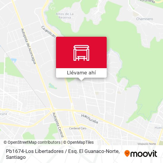 Mapa de Pb1674-Los Libertadores / Esq. El Guanaco-Norte