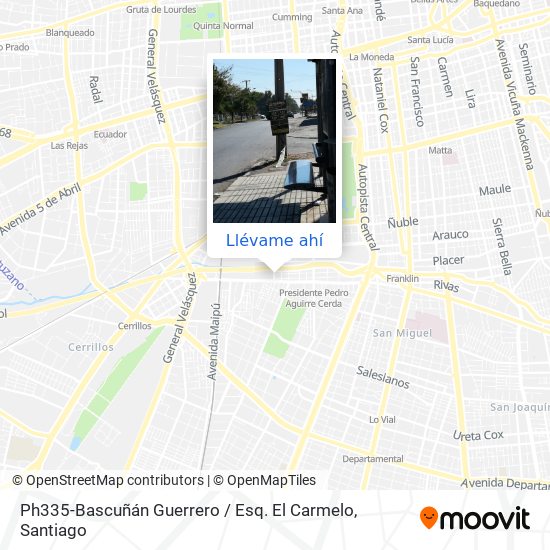 Mapa de Ph335-Bascuñán Guerrero / Esq. El Carmelo