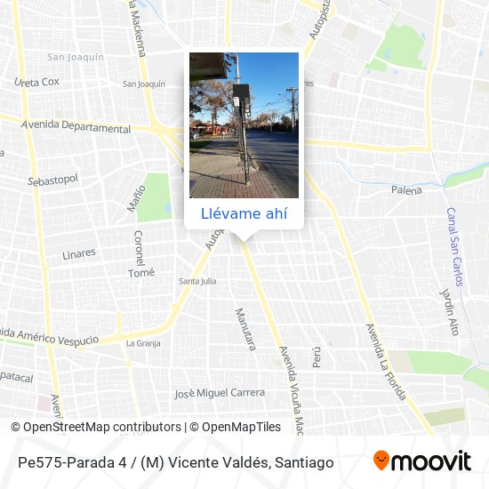 Mapa de Pe575-Parada 4 / (M) Vicente Valdés