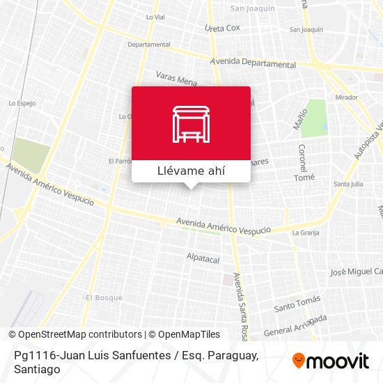 Mapa de Pg1116-Juan Luis Sanfuentes / Esq. Paraguay