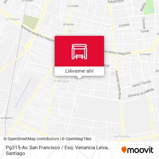 Mapa de Pg315-Av. San Francisco / Esq. Venancia Leiva