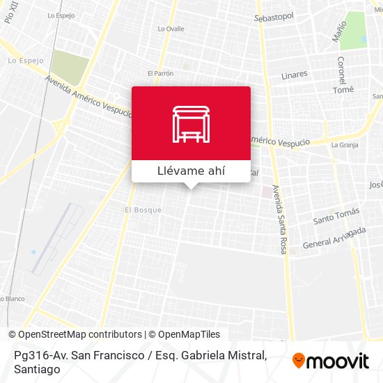 Mapa de Pg316-Av. San Francisco / Esq. Gabriela Mistral