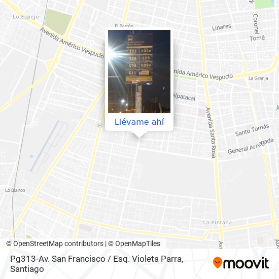 Mapa de Pg313-Av. San Francisco / Esq. Violeta Parra