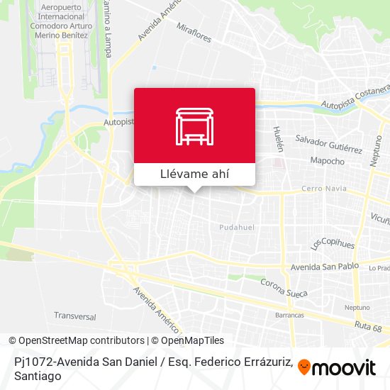 Mapa de Pj1072-Avenida San Daniel / Esq. Federico Errázuriz