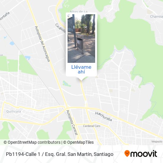 Mapa de Pb1194-Calle 1 / Esq. Gral. San Martín