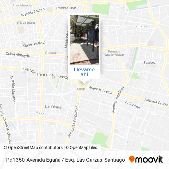 Mapa de Pd1350-Avenida Egaña / Esq. Las Garzas