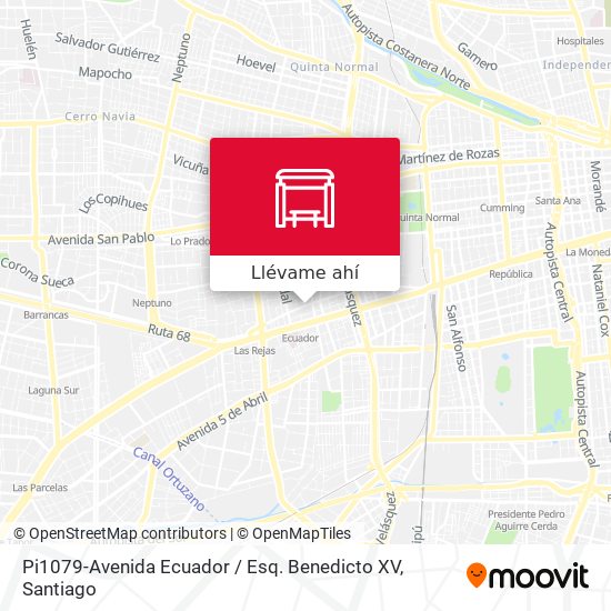 Mapa de Pi1079-Avenida Ecuador / Esq. Benedicto XV