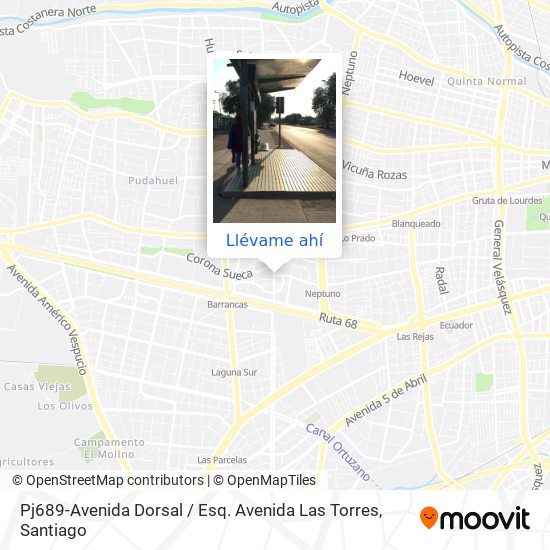 Mapa de Pj689-Avenida Dorsal / Esq. Avenida Las Torres