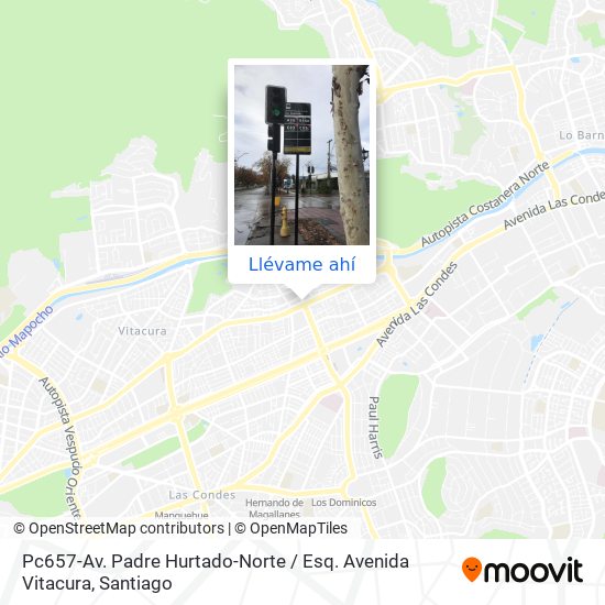 Mapa de Pc657-Av. Padre Hurtado-Norte / Esq. Avenida Vitacura