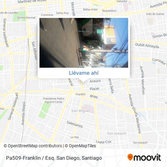 Mapa de Pa509-Franklin / Esq. San Diego