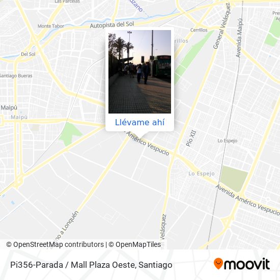 Mapa de Pi356-Parada / Mall Plaza Oeste