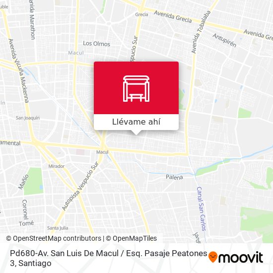 Mapa de Pd680-Av. San Luis De Macul / Esq. Pasaje Peatones 3