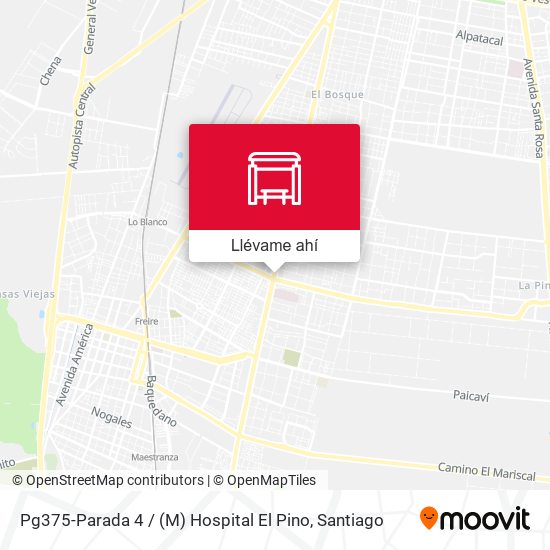 Mapa de Pg375-Parada 4 / (M) Hospital El Pino