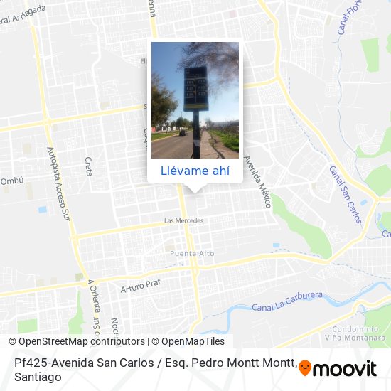 Mapa de Pf425-Avenida San Carlos / Esq. Pedro Montt Montt