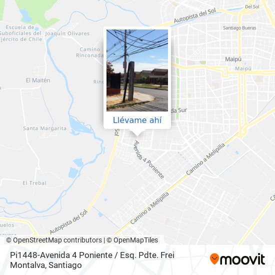 Mapa de Pi1448-Avenida 4 Poniente / Esq. Pdte. Frei Montalva
