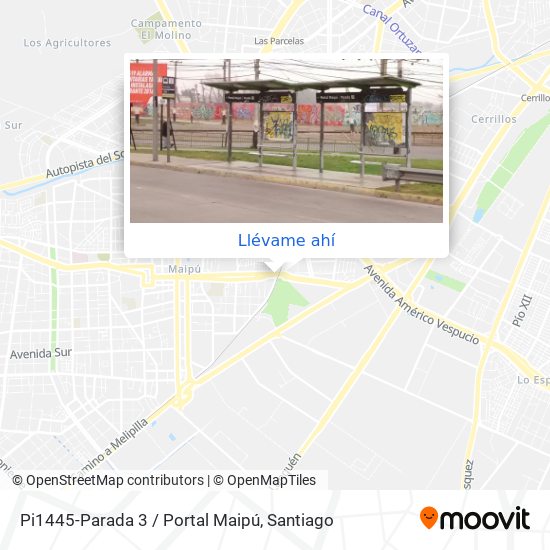 Mapa de Pi1445-Parada 3 / Portal Maipú