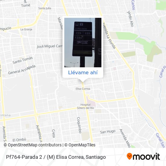 Mapa de Pf764-Parada 2 / (M) Elisa Correa