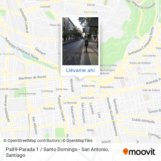 Mapa de Pa89-Parada 1 / Santo Domingo - San Antonio