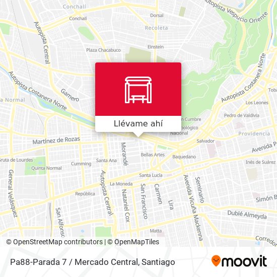 Mapa de Pa88-Parada 7 / Mercado Central