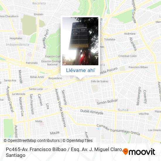Mapa de Pc465-Av. Francisco Bilbao / Esq. Av. J. Miguel Claro