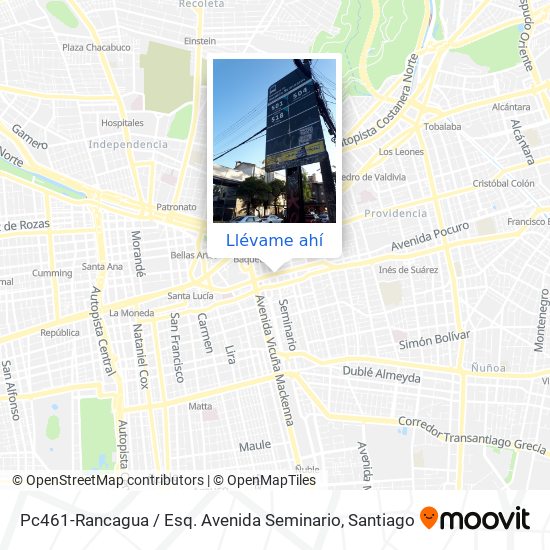 Mapa de Pc461-Rancagua / Esq. Avenida Seminario