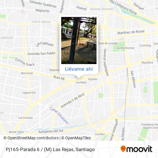 Mapa de Pj165-Parada 6 / (M) Las Rejas