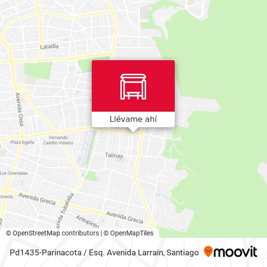 Mapa de Pd1435-Parinacota / Esq. Avenida Larraín