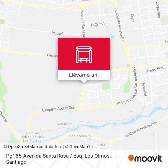 Mapa de Pg185-Avenida Santa Rosa / Esq. Los Olmos