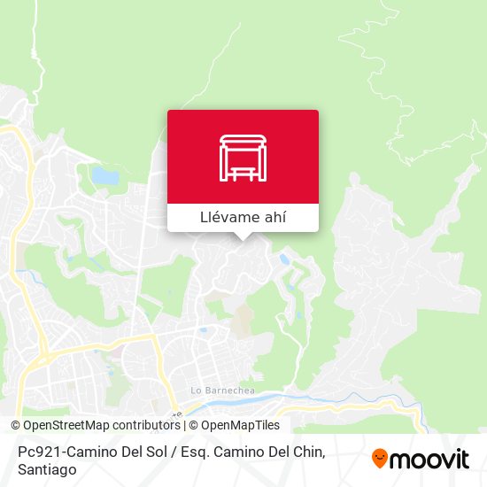 Mapa de Pc921-Camino Del Sol / Esq. Camino Del Chin