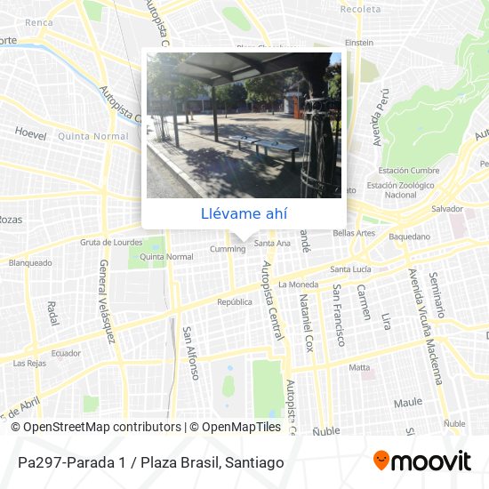 Mapa de Pa297-Parada 1 / Plaza Brasil