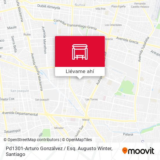 Mapa de Pd1301-Arturo Gonzálvez / Esq. Augusto Winter