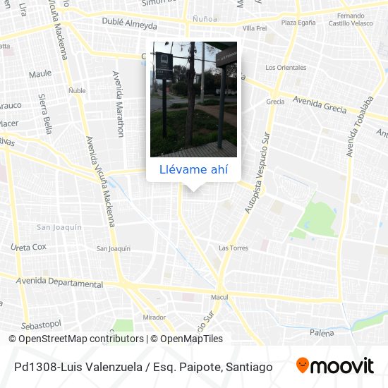 Mapa de Pd1308-Luis Valenzuela / Esq. Paipote