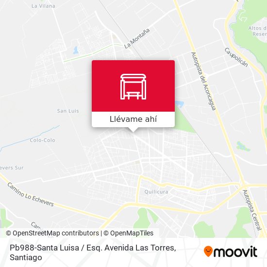 Mapa de Pb988-Santa Luisa / Esq. Avenida Las Torres