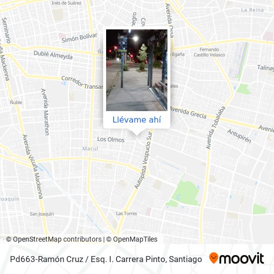 Mapa de Pd663-Ramón Cruz / Esq. I. Carrera Pinto