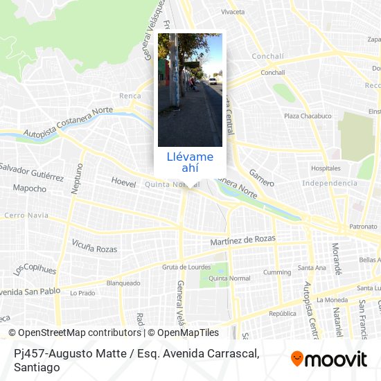 Mapa de Pj457-Augusto Matte / Esq. Avenida Carrascal