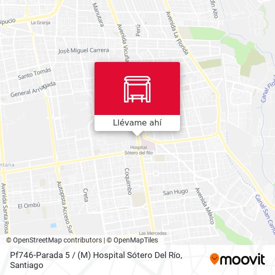 Mapa de Pf746-Parada 5 / (M) Hospital Sótero Del Río