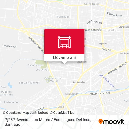 Mapa de Pj237-Avenida Los Mares / Esq. Laguna Del Inca