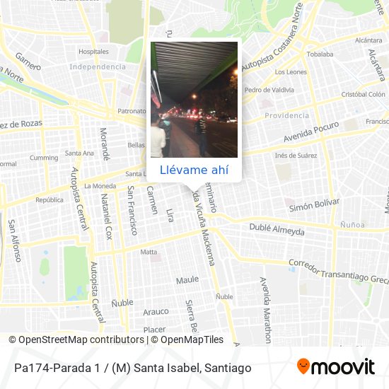 Mapa de Pa174-Parada 1 / (M) Santa Isabel