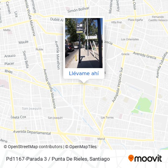 Mapa de Pd1167-Parada 3 / Punta De Rieles
