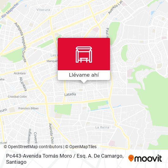 Mapa de Pc443-Avenida Tomás Moro / Esq. A. De Camargo